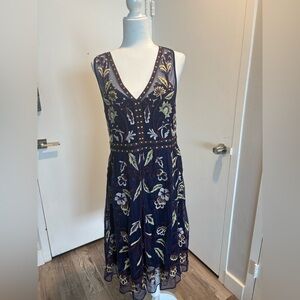 Moulinette Seours floral embroidered midi dress